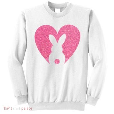 Heart Easter Bunny Sweatshirt