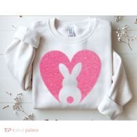 Heart Easter Bunny Sweatshirt thumb 2