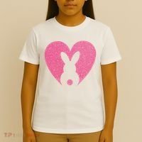 Heart Easter Bunny T-Shirt thumb 4
