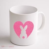 Heart Easter Bunny Coffee Mug thumb 1