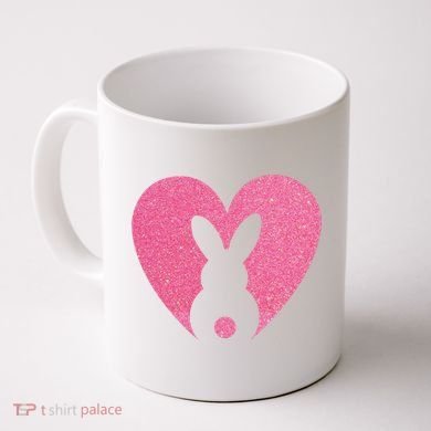 Heart Easter Bunny Coffee Mug