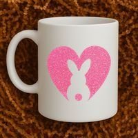 Heart Easter Bunny Coffee Mug thumb 2