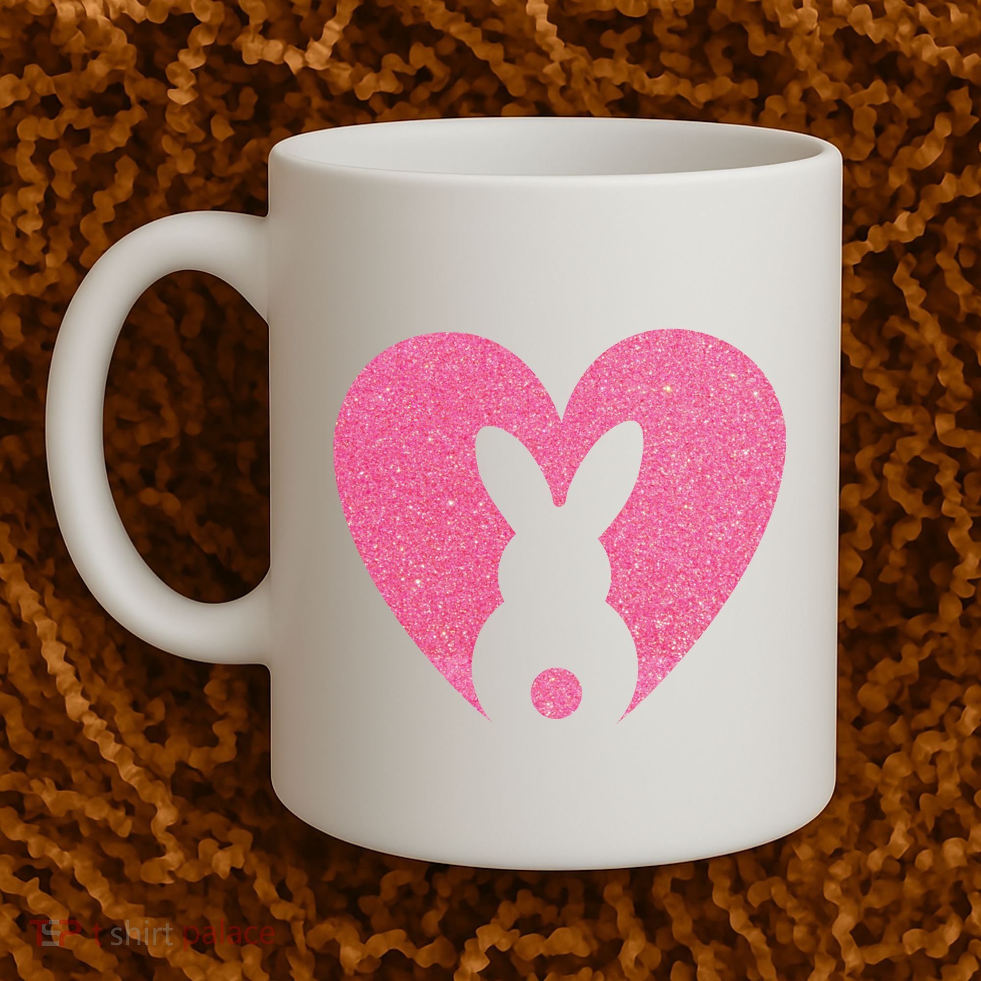 Heart Easter Bunny Coffee Mug