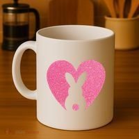 Heart Easter Bunny Coffee Mug thumb 4