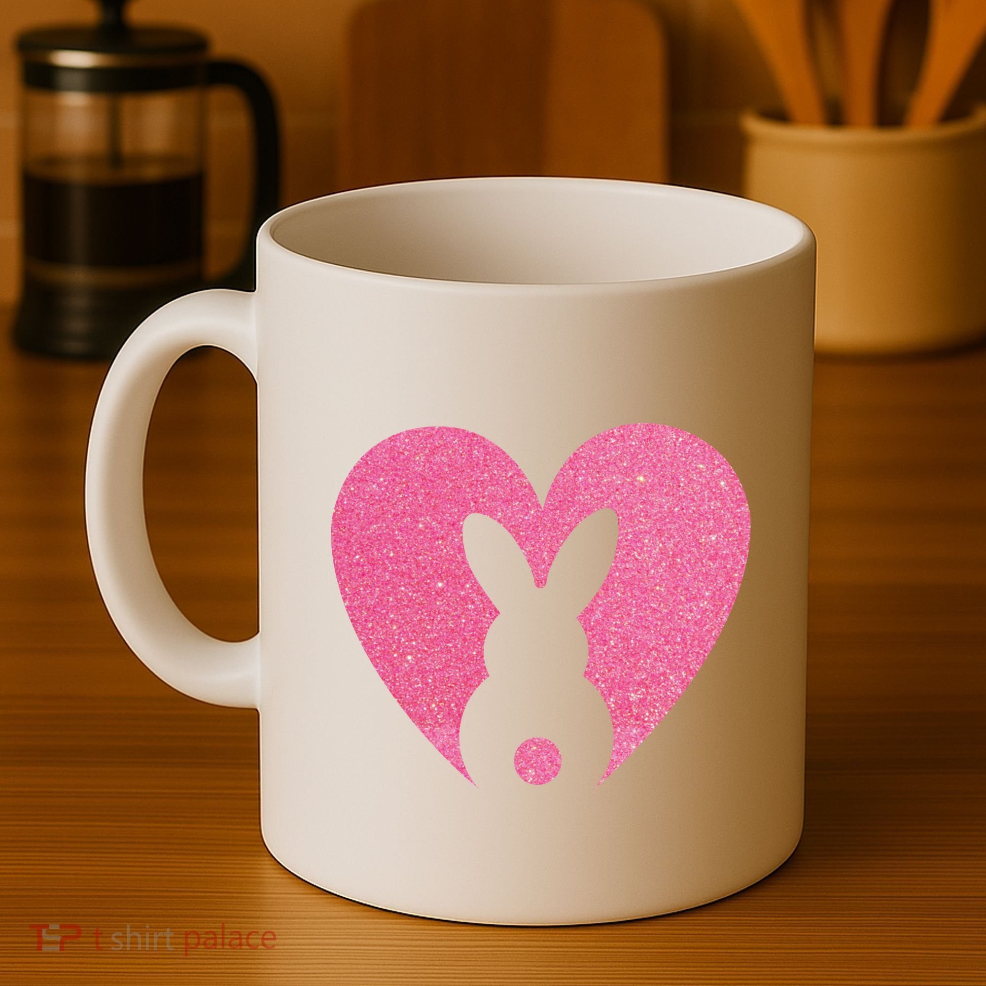 Heart Easter Bunny Coffee Mug
