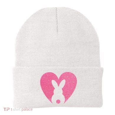 Heart Easter Bunny Beanie