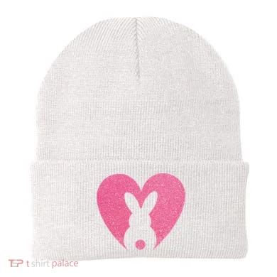 Heart Easter Bunny Beanie