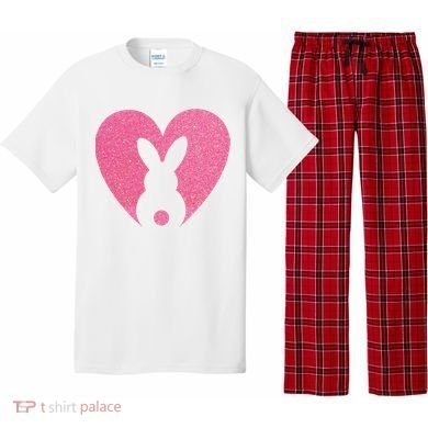 Heart Easter Bunny Pajama Set