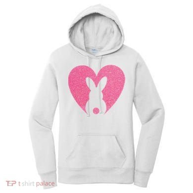 Heart Easter Bunny Women's Hoodie