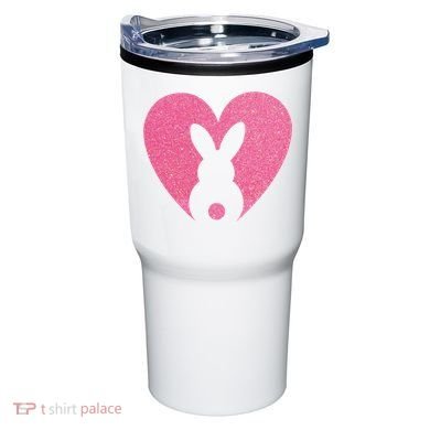 Heart Easter Bunny Tumbler