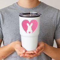 Heart Easter Bunny Tumbler thumb 2