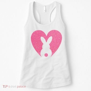 Heart Easter Bunny Women's Tank Top