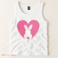 Heart Easter Bunny Tank Top thumb 2