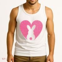 Heart Easter Bunny Tank Top thumb 3