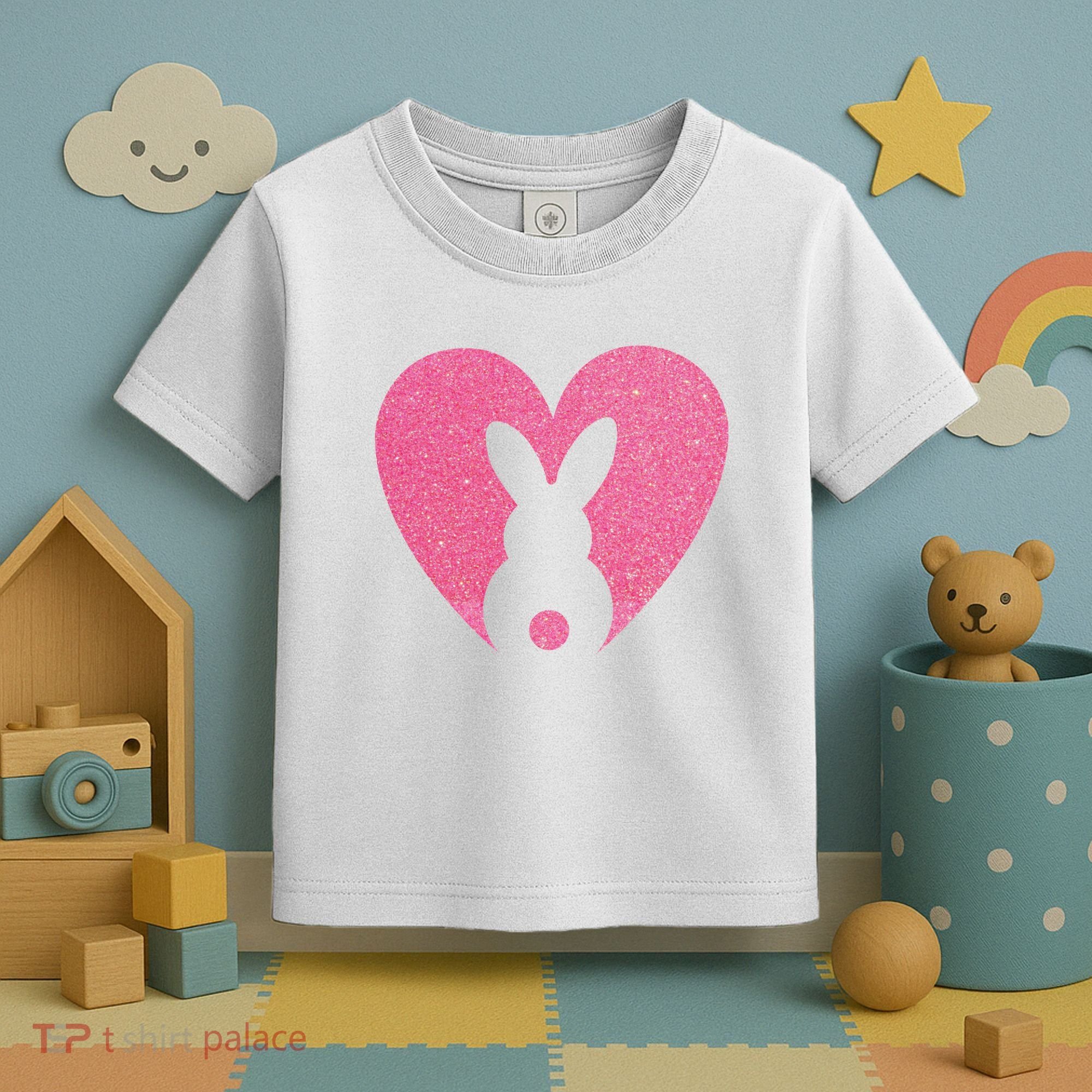 Heart Easter Bunny Toddler T-Shirt
