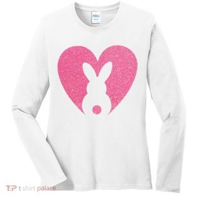 Heart Easter Bunny Women's Long Sleeve Shirt