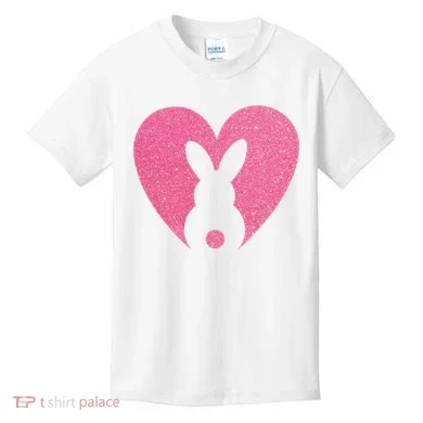 Heart Easter Bunny Kids T-Shirt