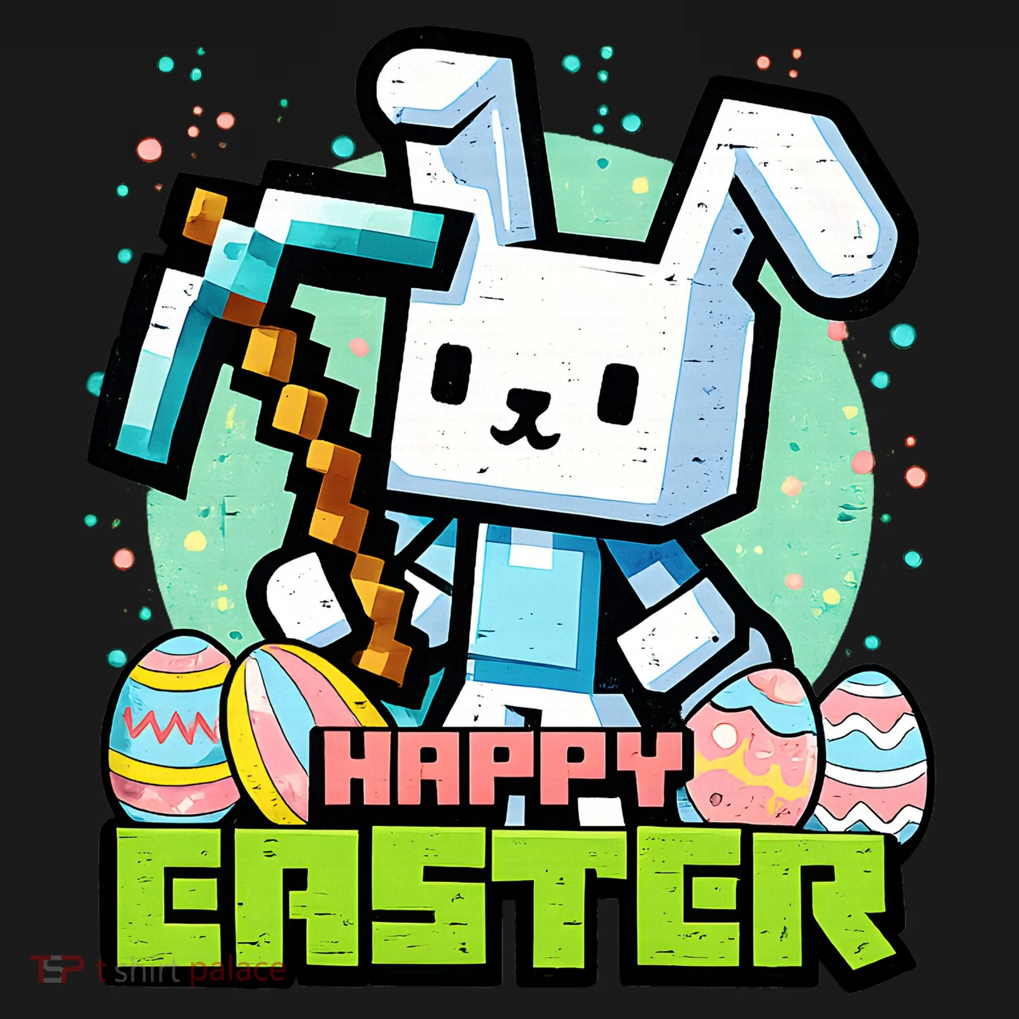 Happy Easter Bunny Gaming Doggie Tank