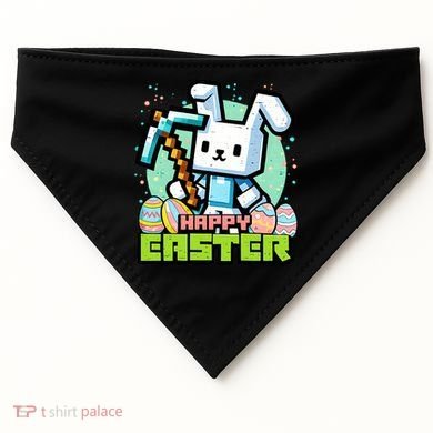 Happy Easter Bunny Gaming USA-Made Doggie Bandana