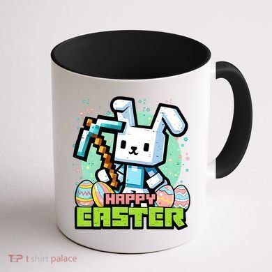 Happy Easter Bunny Gaming Coffee Mug back