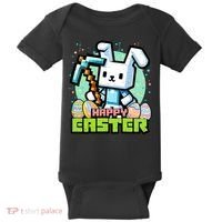 Happy Easter Bunny Gaming Baby Bodysuit thumb 0
