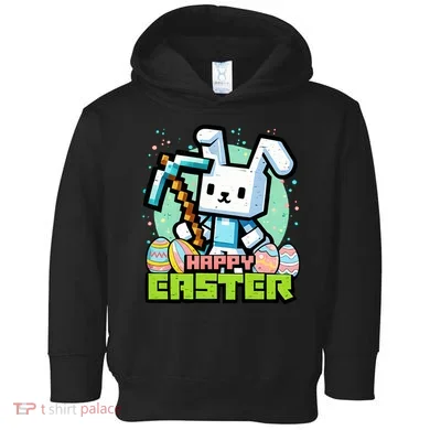 Happy Easter Bunny Gaming Toddler Hoodie