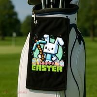Happy Easter Bunny Gaming Golf Towel thumb 2