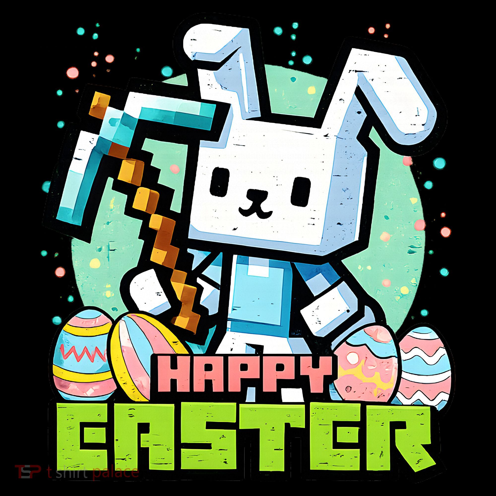 Happy Easter Bunny Gaming Women's Long Sleeve Shirt