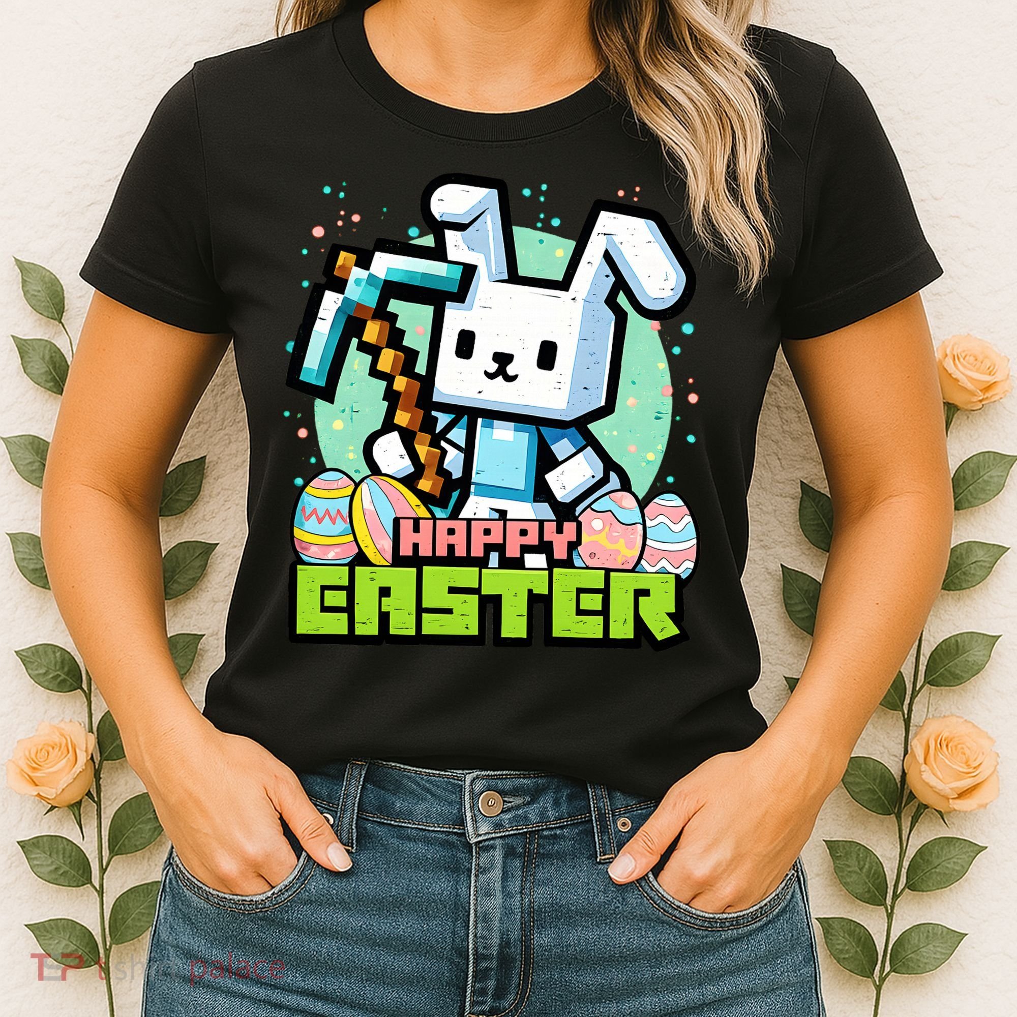 Happy Easter Bunny Gaming Women's T-Shirt