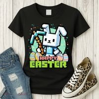 Happy Easter Bunny Gaming Women's T-Shirt thumb 3