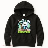 Happy Easter Bunny Gaming Kids Hoodie thumb 0