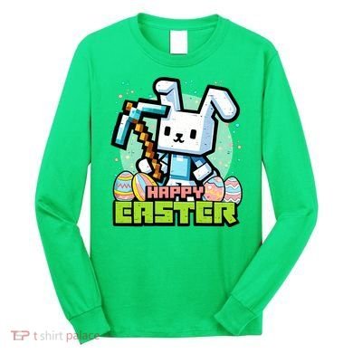 Happy Easter Bunny Gaming Long Sleeve Shirt