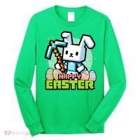Happy Easter Bunny Gaming Long Sleeve Shirt thumb 0
