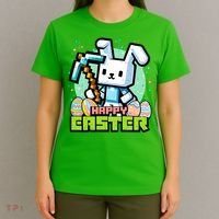 Happy Easter Bunny Gaming T-Shirt thumb 4