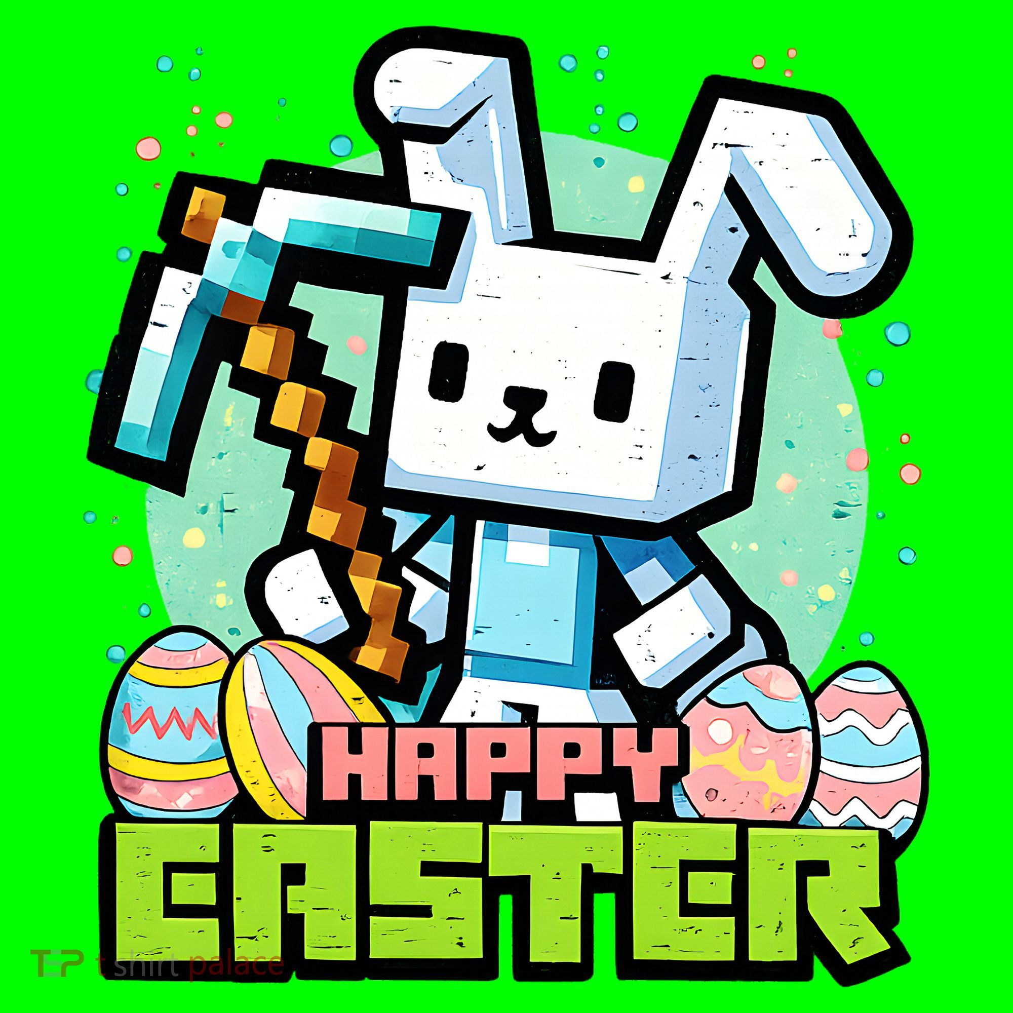 Happy Easter Bunny Gaming Button