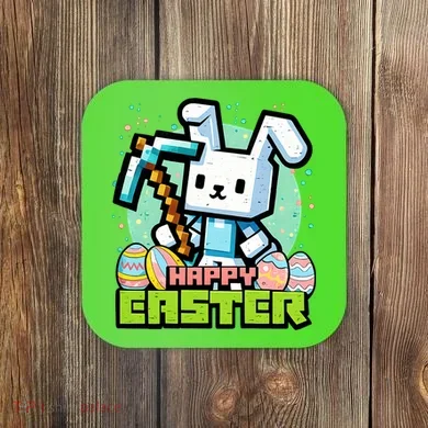 Happy Easter Bunny Gaming Coaster