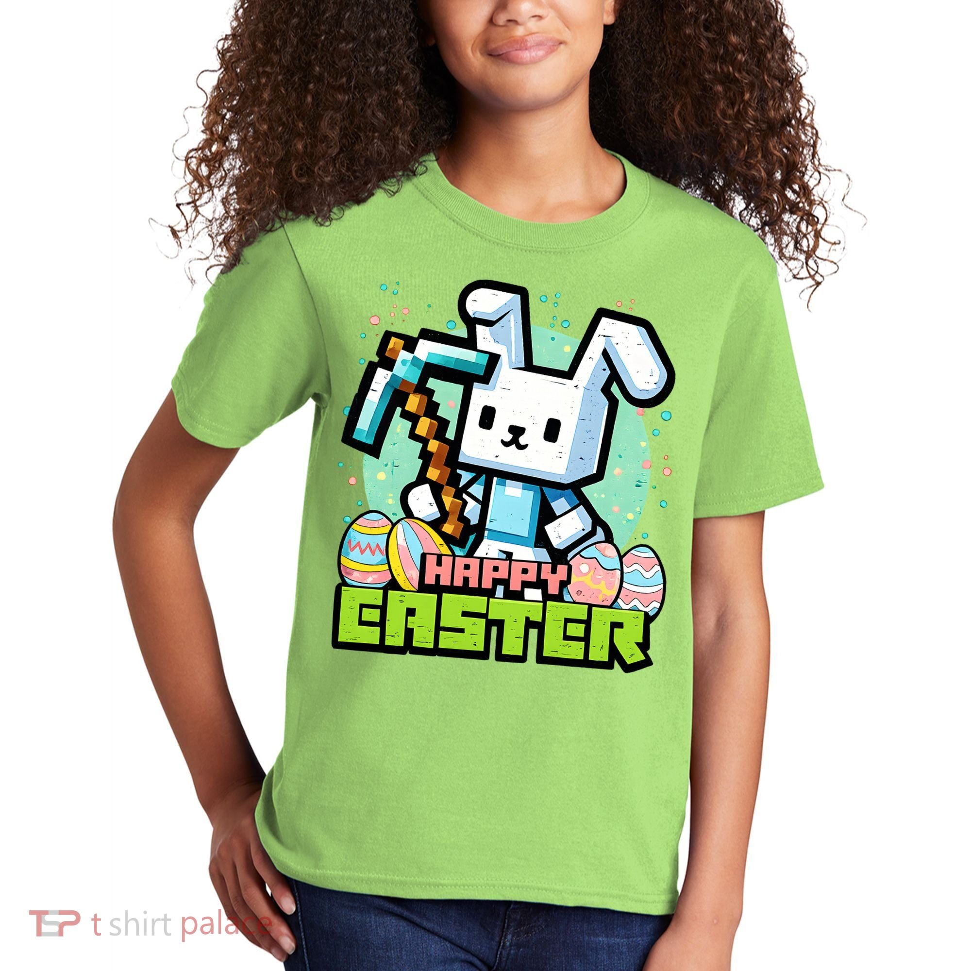 Happy Easter Bunny Gaming Kids T-Shirt