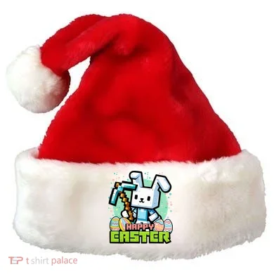 Happy Easter Bunny Gaming Santa Hat