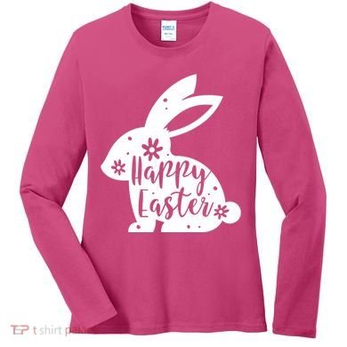 Happy Easter Bunny Gift Women's Long Sleeve Shirt