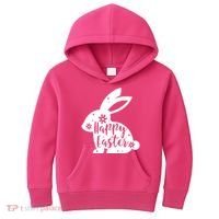 Happy Easter Bunny Gift Kids Hoodie thumb 0