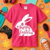 Happy Easter Bunny Gift Kids T-Shirt thumb 3