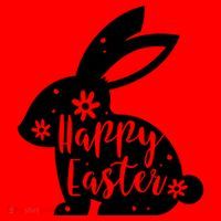 Happy Easter Bunny Gift Santa Hat thumb 1