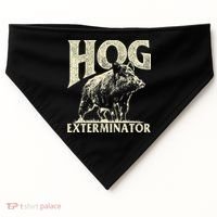 Hog Exterminator Boar Hunting Wild Hog Hunter USA-Made Doggie Bandana thumb 0