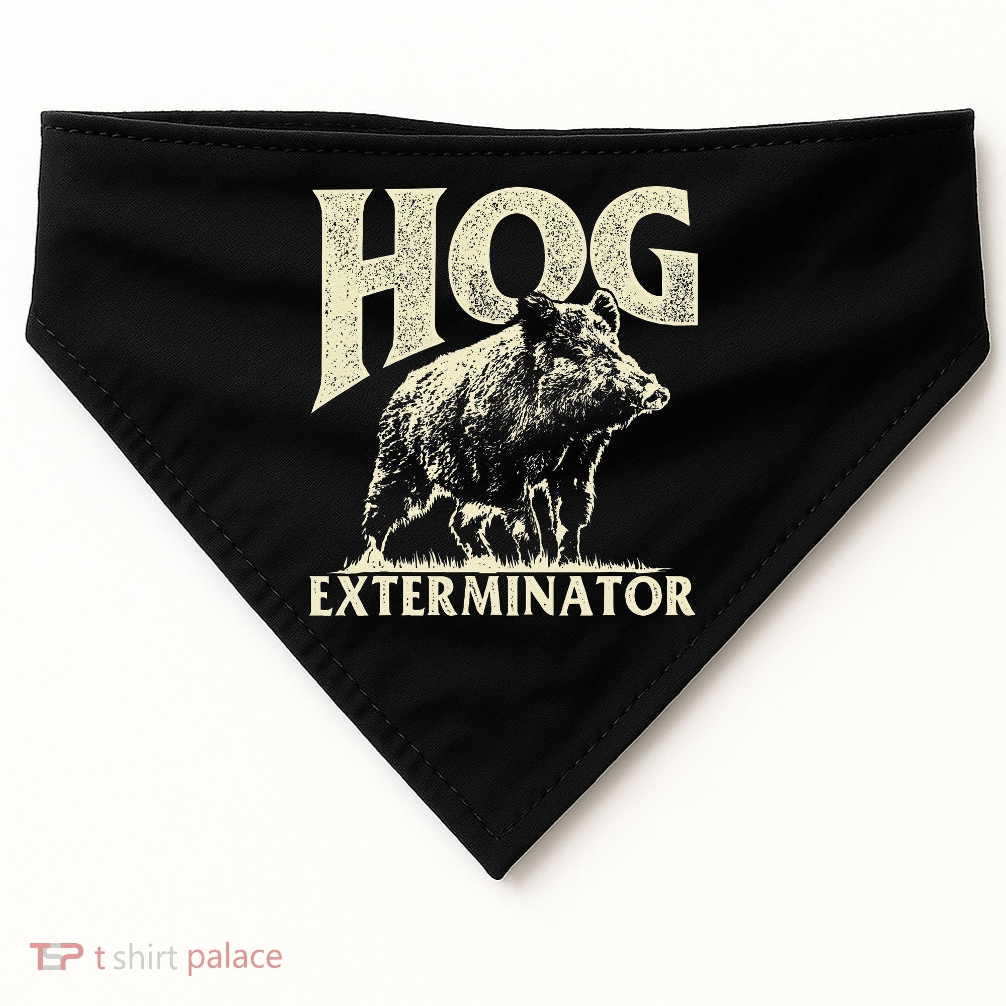 Hog Exterminator Boar Hunting Wild Hog Hunter USA-Made Doggie Bandana