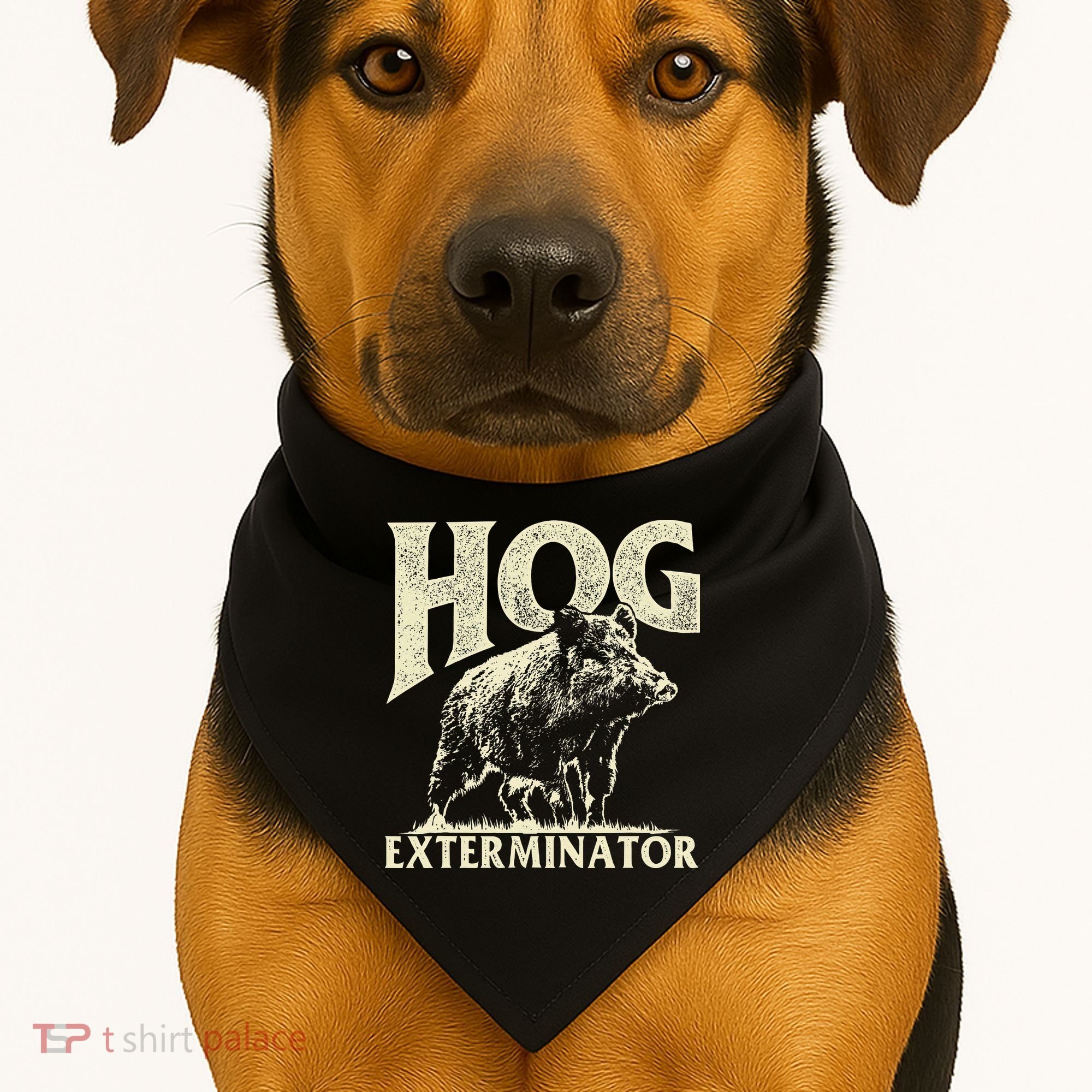 Hog Exterminator Boar Hunting Wild Hog Hunter USA-Made Doggie Bandana