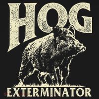 Hog Exterminator Boar Hunting Wild Hog Hunter Yupoong Adult 5-Panel Trucker Hat thumb 2