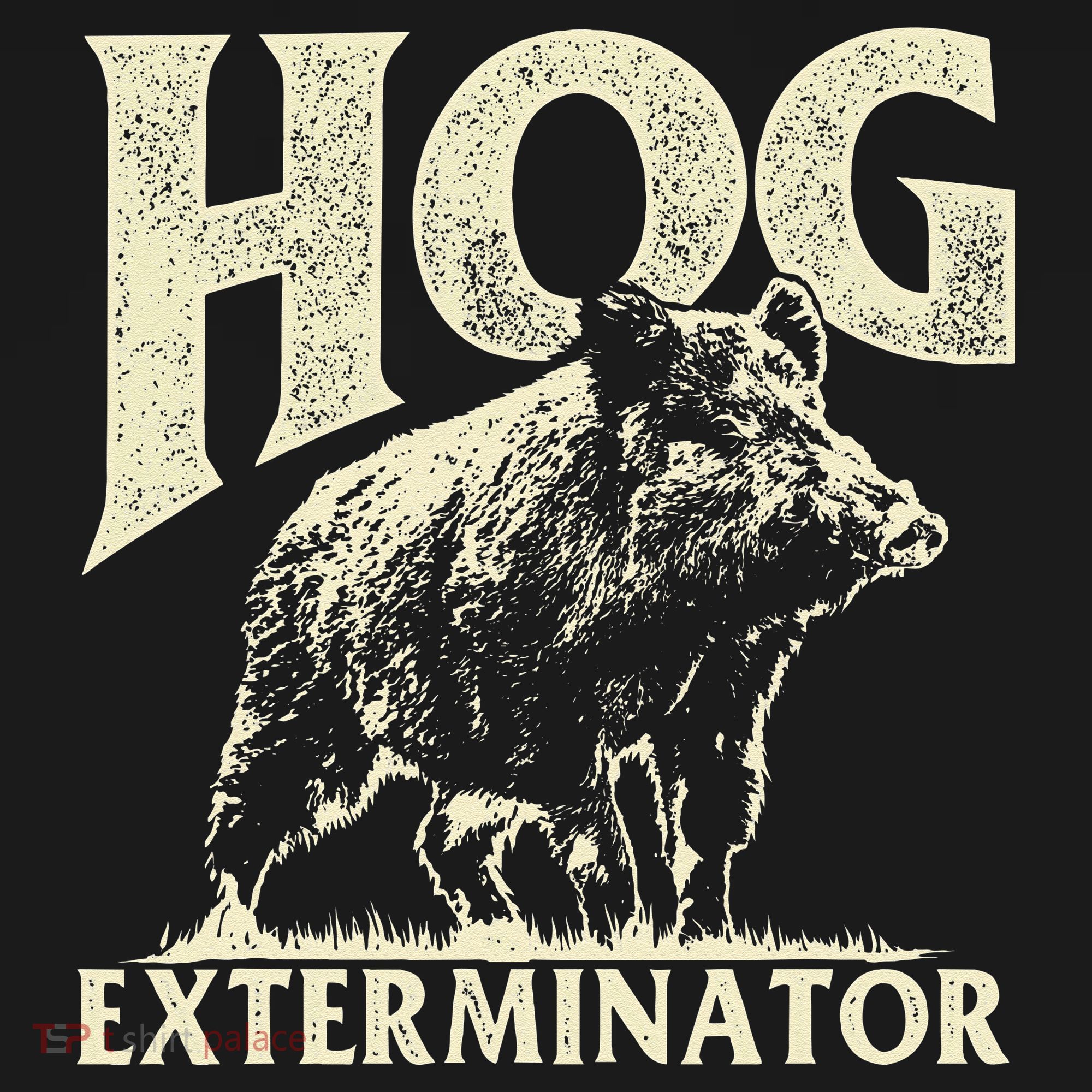 Hog Exterminator Boar Hunting Wild Hog Hunter Yupoong Adult 5-Panel Trucker Hat