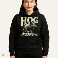 Hog Exterminator Boar Hunting Wild Hog Hunter Hoodie thumb 5