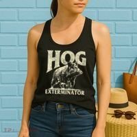 Hog Exterminator Boar Hunting Wild Hog Hunter Women's Tank Top thumb 2