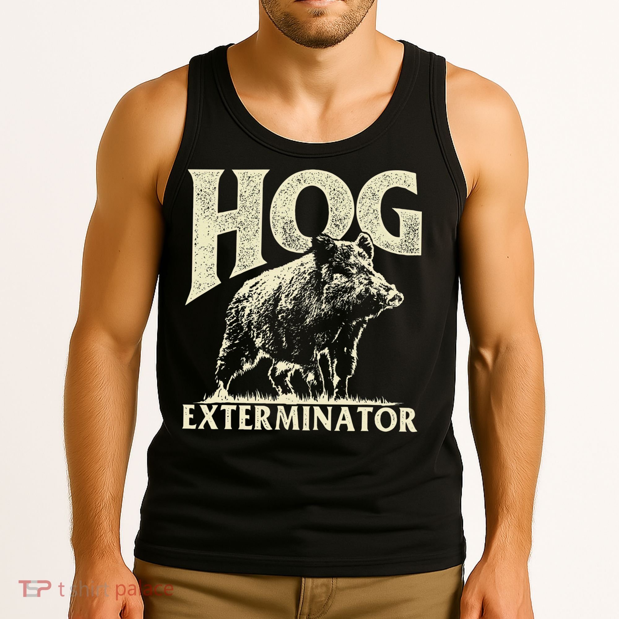 Hog Exterminator Boar Hunting Wild Hog Hunter Tank Top